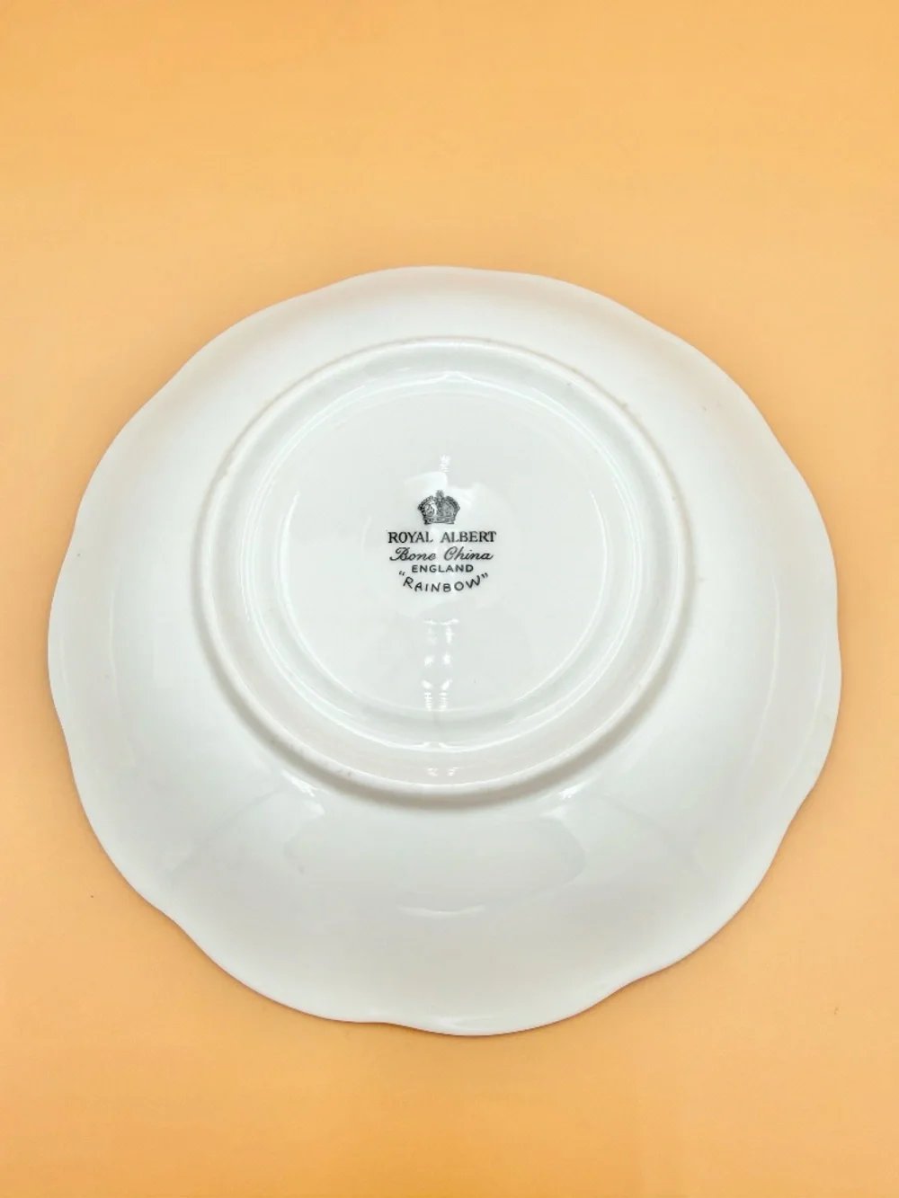 Vintage Royal Albert Rainbow Bone China Saucer Made in England